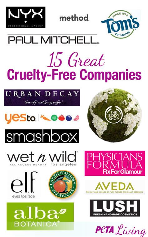 peta list of cruelty free companies